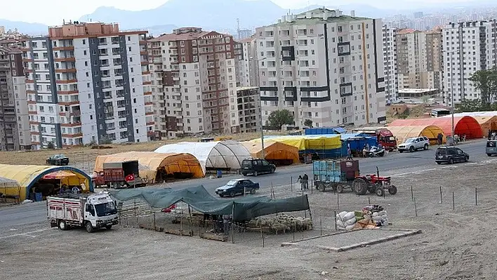 Talas kurban pazarı bayrama hazır