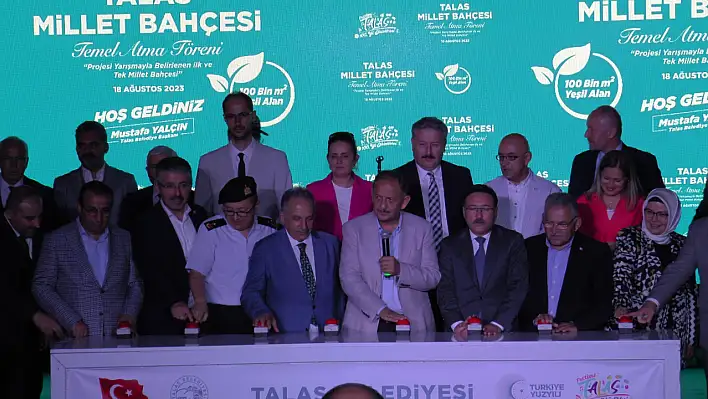 Talas Millet Bahçesi'nin temeli atıldı