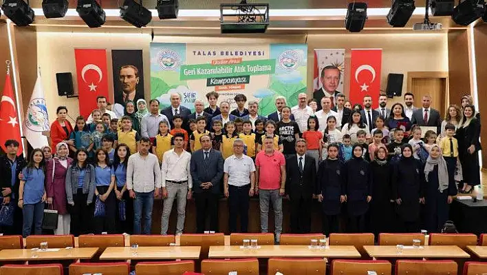 Talas'ta atıklar dönüşüme, ödüller öğrencilere