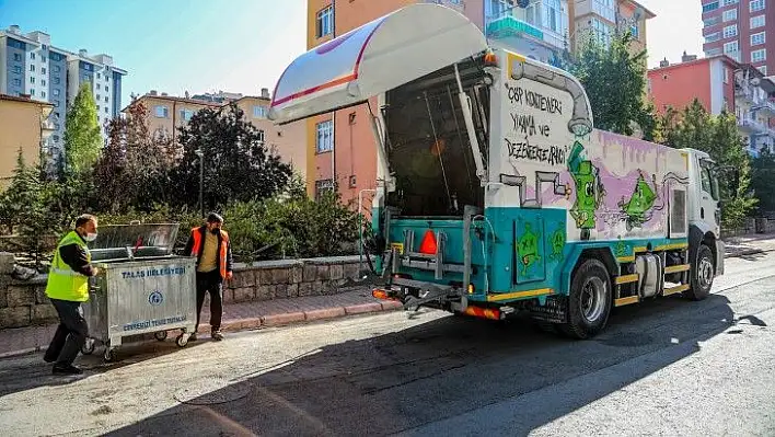 Talas'ta temizlik kokuları yükseliyor