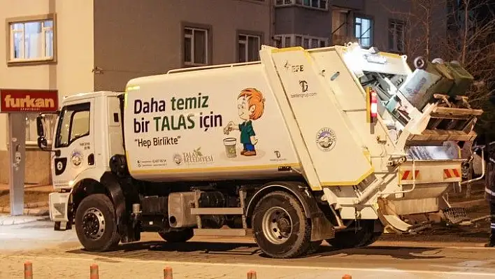 Talas'ta çöp toplama saatleri değişti