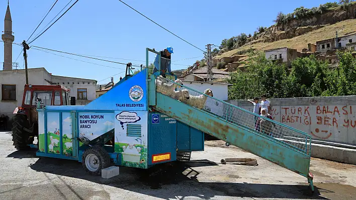 Talas'ta mobil banyoluk sezonu açıldı