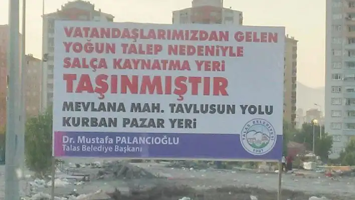 Talas'ta salça çıkmazı!