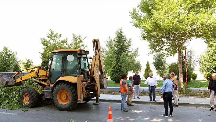 Talas'ta yapılan çalışmalara Başkan Yalçın'da katıldı!