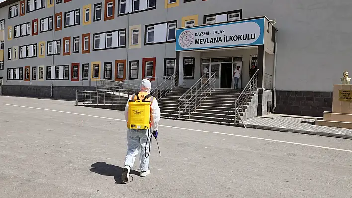 Talas'taki okullarda tüm önlemler alındı