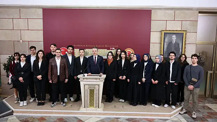 TBMM'de Kayserili misafirler! Şaban Çopuroğlu ile bir araya geldiler