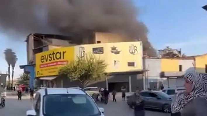 Adana'da tekstil atölyesinde yangın