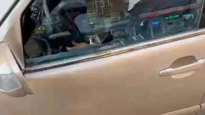 Ters yönden giden sürücünün sözler pes dedirtti!