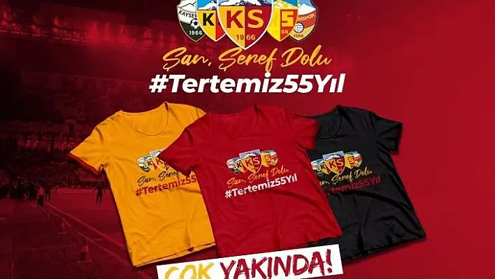 #Tertemiz55Yıl tişörtleri satışa sunuldu