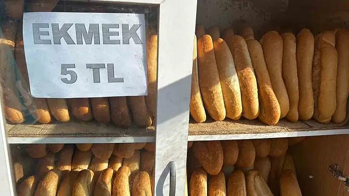 O ilçede ekmek 5 TL'ye düştü