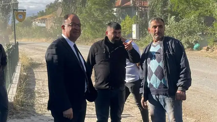 Tomarza'da üç köyün yolu yenileniyor