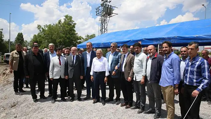 Tomarza'da yurt temeli atıldı