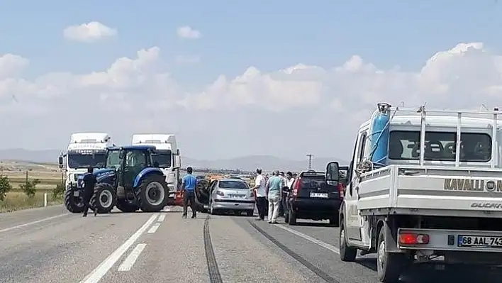 Tomarza-Kayseri karayolunda trafik kazası: 1 yaralı