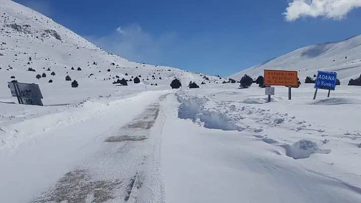 Tomarza - Tufanbeyli yolu açıldı