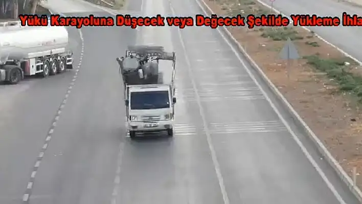 Trafik polisinden dron ile denetim