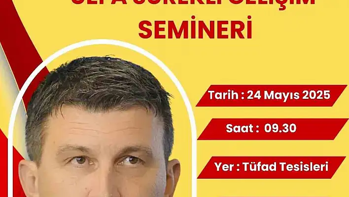 TÜFAD'ten teknik direktöre jest