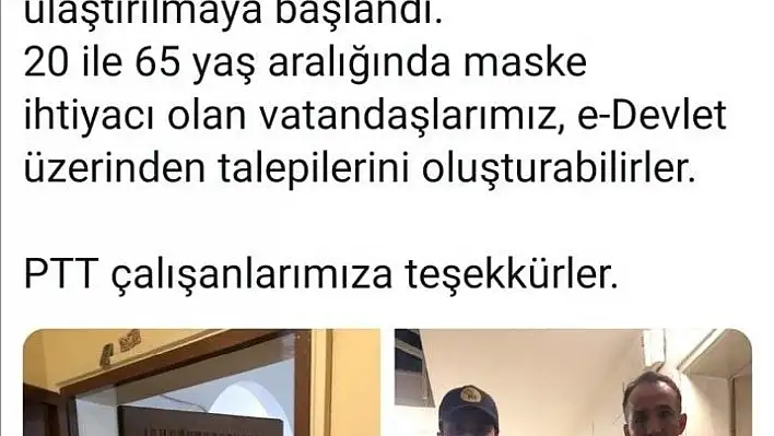 Ücretsiz maskeler Kayseri'de vatandaşlara ulaştırılıyor
