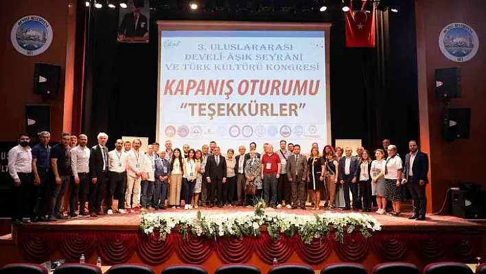 Uluslararası Develi Aşık Seyrani ve Türk Kültürü Kongresi sona erdi