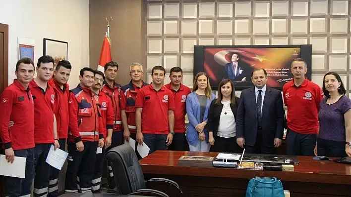 UMKE ekibinin başarısı teşekkür belgesi ile ödüllendirildi