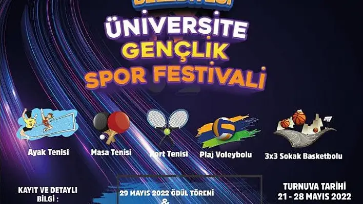 Üniversite Gençlik Spor Festivali başlıyor