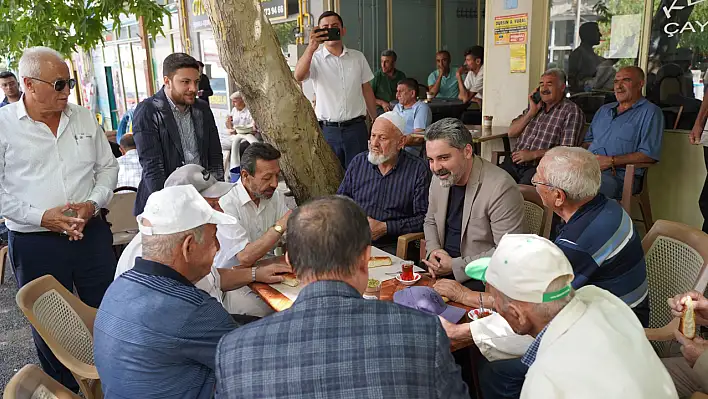 Üzüm, Yeşilhisar'da esnaf ve çiftçileri ziyaret etti