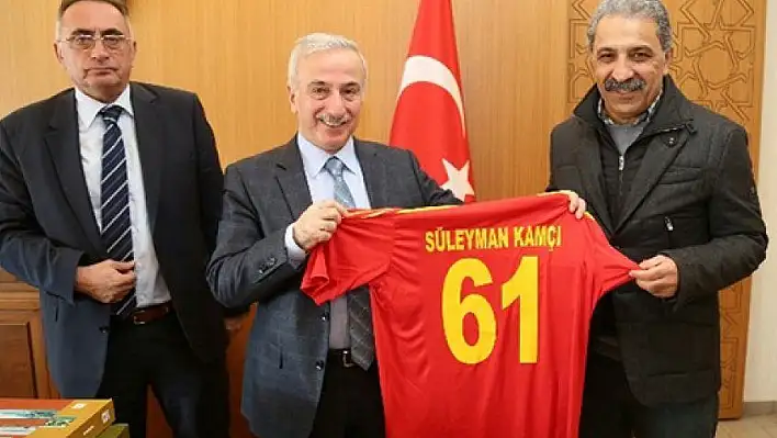 Vali Kamçı Kayserispor yönetimini kabul etti