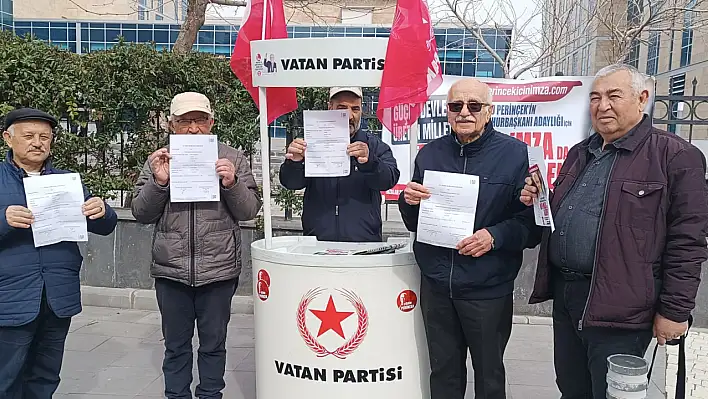 Vatan Partisi'nden, Doğu Perinçek'e imza çağrısı!