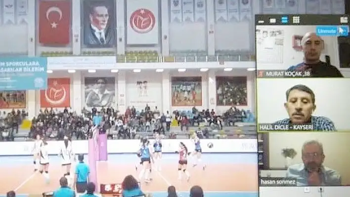 Voleybol İl Temsilciliği Kasım ayı online hakem ve gözlemci semineri yapıldı