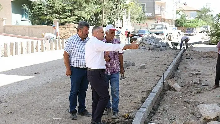 Yahyalı'da doğalgaz hattı geçen sokaklar asfaltlanıyor