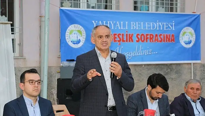 Yahyalı'da önce açılış sonra iftar
