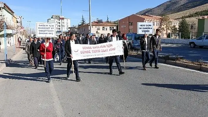 Yahyalı'da sağlıklı yaşam yürüyüşü