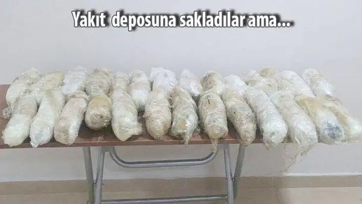 Yakıt deposundan esrar çıktı