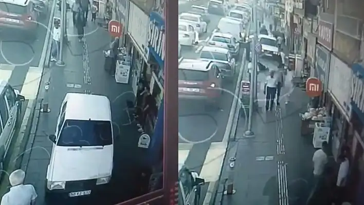 Yayaları hiçe saydı kaldırımdan ilerledi