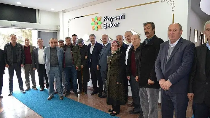 Yenipazar çiftçilerinden Kayseri Şeker'e teşekkür ziyareti
