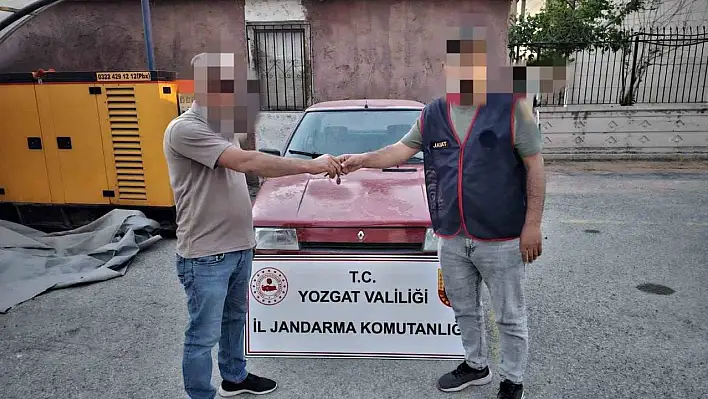 Yozgat'ta çalınan araç, Aksaray'da bulundu
