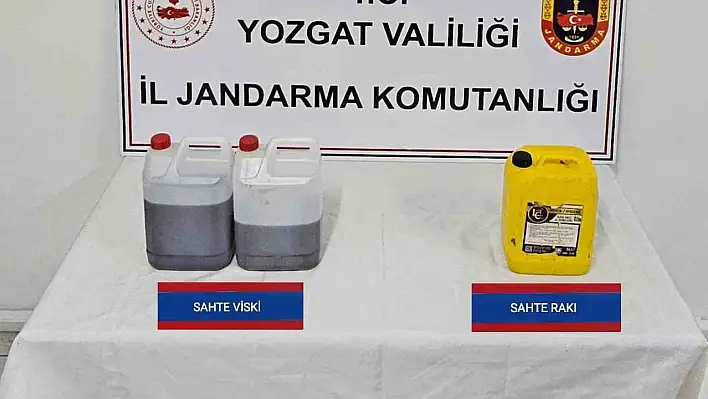 Yozgat'ta sahte içki operasyonu: 1 gözaltı