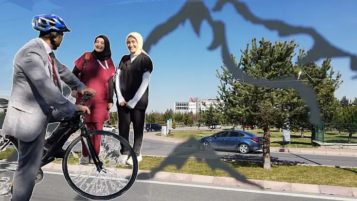 Bu sıra dışı görüntü Norveç ya da İsveç’te değil Kayseri’de çekildi!