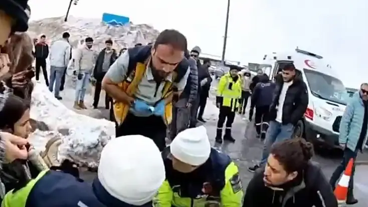 Erciyes'te korku dolu anlar! Ekipler harekete geçti
