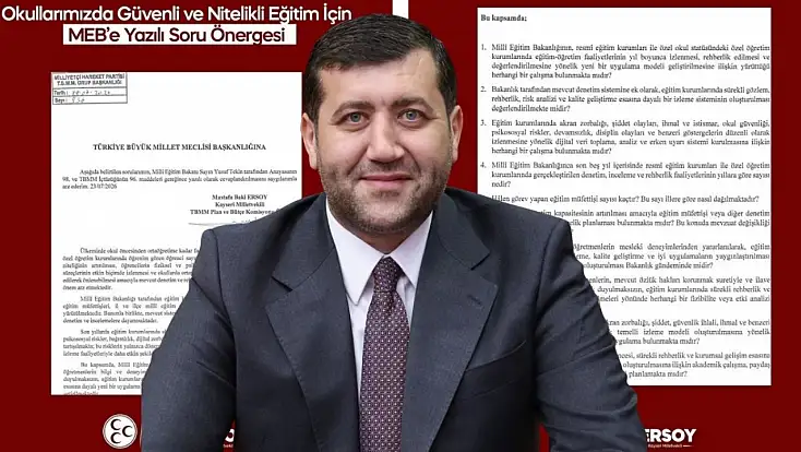 Ersoy, tüm velileri ilgilendiren soruları MEB’e sordu