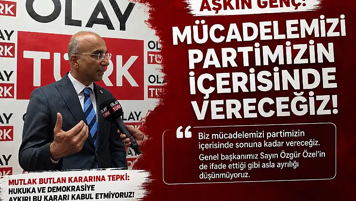Genç: Mücadelemizi partimizin içerisinde vereceğiz!