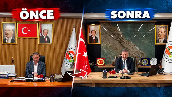 İşte Kayserili Başkanın yeni makam odası!
