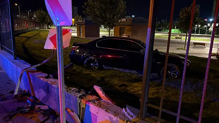 Kayseri’de akılalmaz kaza! 'Uçan otomobilin' sürücüsü alkollü çıktı