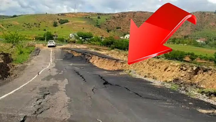 Kayseri'de çöken ve kapanan yolla ilgili Bakan'dan açıklama! Bakın neden oluyormuş?