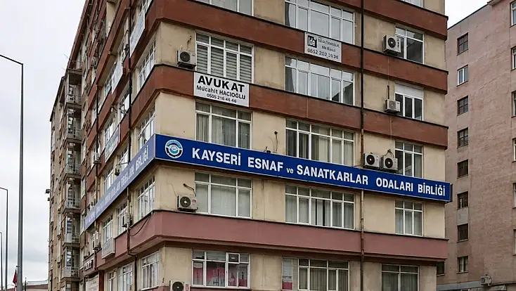 Kayseri merkezdeki Esnaf ve Sanatkarlar Odaları Birliği binası satılıyor! Tarih belli oldu
