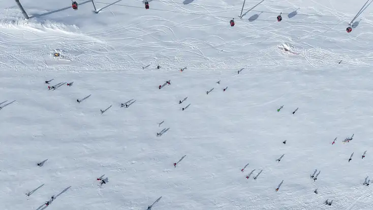Kayseri'de görenler dondu kaldı! Erciyes'te eksi 5 derece bakın ne oldu?