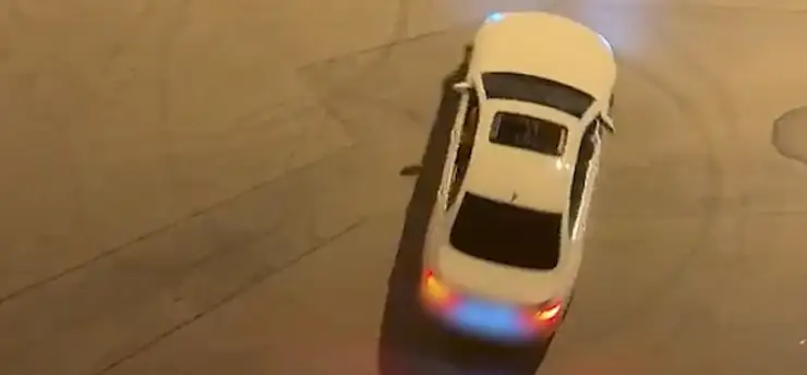 Kayseri'de lüks araçla drift attı! Emniyet bu görüntüleri affetmedi