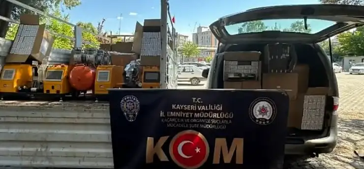 Kayseri'de milyonluk sevkiyat polise takıldı!