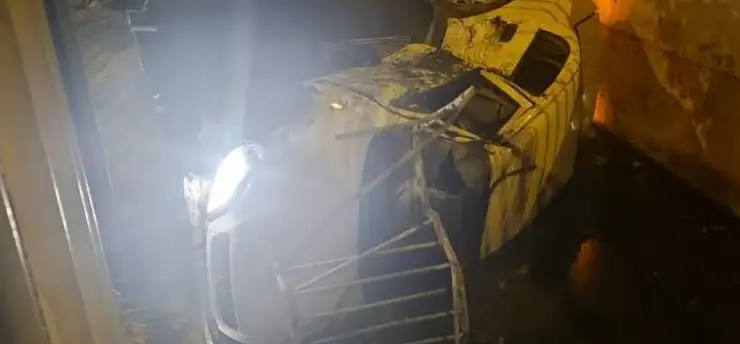 Kayseri'de otomobil kanala uçtu!