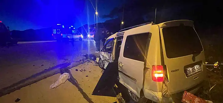 Kayseri-Develi yolunda can pazarı: 1 ölü, 6 yaralı