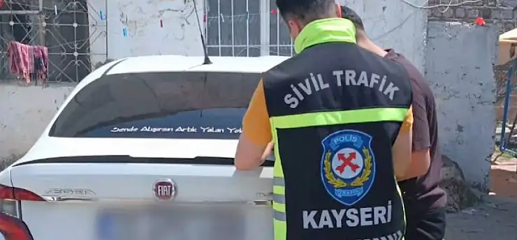 Kayseri'de vatandaşı canından bezdiren trafik magandaları yakalandı